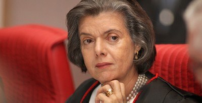 Ministra Cármen Lúcia no plenário quando foi eleita como presidente do TSE em 6.3.2012.