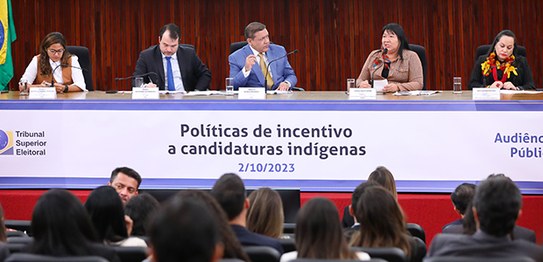 TSE realiza audiência pública sobre cotas para indígenas no Fundo Partidário - Foto: Antonio Aug...