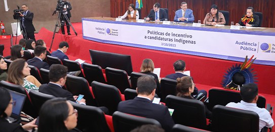 TSE realiza audiência pública sobre cotas para indígenas no Fundo Partidário - Foto: Antonio Aug...