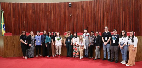 Visita de estudantes de Direito da Universidade Federal do Rio Grande (FURG) e da Fundação Escol...