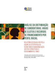 Análise da distribuição de candidaturas, vagas de eleitos e recursos de financiamento por perfil...
