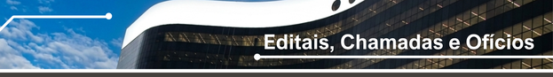 Banner da página Editais e chamadas