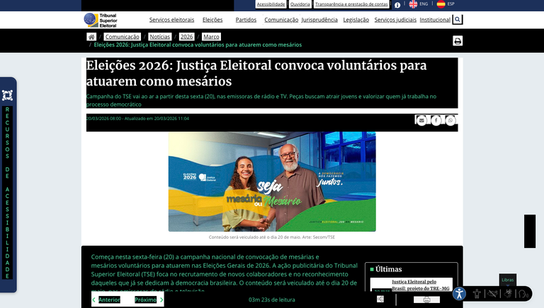 Captura de tela 2 - Auto-contraste: acessado pelo Rybená, opção recursos de acessibilidade - con...