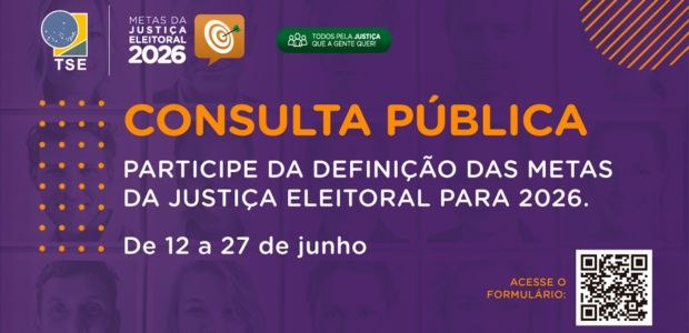 Consulta Pública Metas Justiça Eleitoral 2026