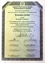 Diploma de Presidente da República para Fernando Collor, expedido pelo Tribunal Superior Eleitor...