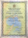 Diploma de Presidente da República para Fernando Henrique Cardoso, expedido pelo Tribunal Superi...