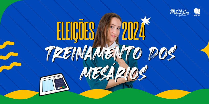 Eleições 2024: Treinamento dos mesários Treinamento na modalidade presencial começam neste dia 2 de setembro. Na modalidade virtual já e...