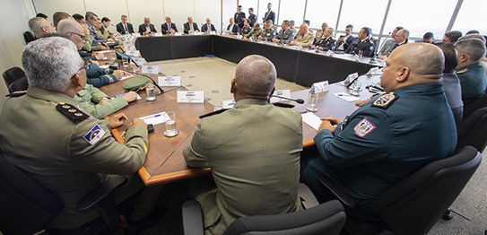 Foto: Alejandro Zambrana/Secom/TSE - Reunião com Comandantes Gerais das Polícias Militares dos E...