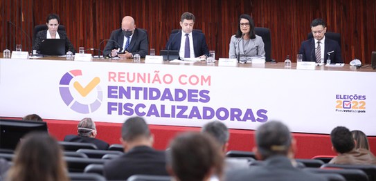 Foto: Antonio Augusto/Secom/TSE - TSE Reunião com entidades fiscalizadoras - 01.08.2022
