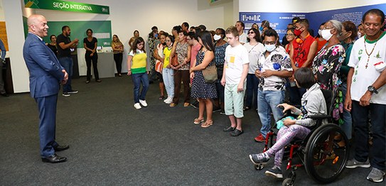 Foto: Alejandro Zambrana/Secom/TSE - Visita guiada em comemoração ao Dia Nacional da Pessoa com ...