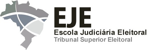 Nova logo da Escola Judiciária Eleitoral, sem os números (15 anos).