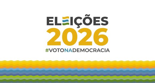 Logo Eleições 2026 #VotoNaDemocracia