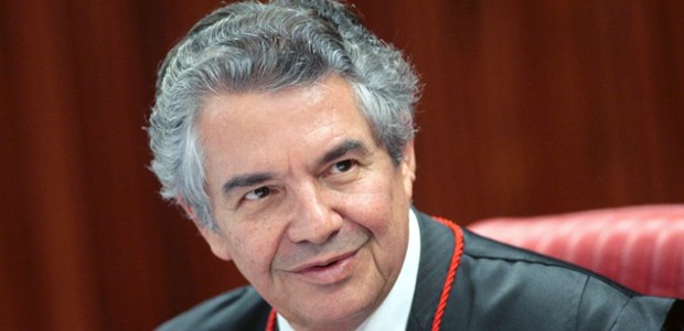 Ministro Marco Aurélio durante sessão do TSE