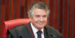 Ministro Marco Aurélio participa de sessão do TSE