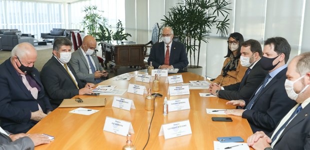 Ministros Edson Fachin e Alexandre de Moraes recebem representantes da Unale - 21.03.2022