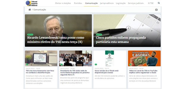 Novo site TSE - 07.03.2022 Novo site TSE - 07.03.2022