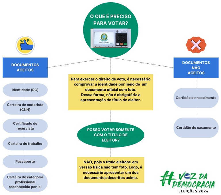 O que é preciso para votar 10.06.2024