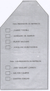 Primeira cédula oficial utilizada no Brasil. Eleições para presidente, 1955.