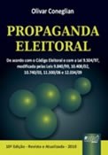 Capa do livro 'Propaganda Eleitoral' − Olivar Coneglian, Editora Juruá − 2010