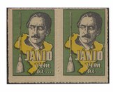 Este tipo de "santinho", em formato de selo, era vendido nas ruas pelos cabos eleitorais do cand...