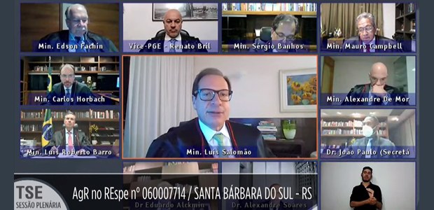 Sessão do TSE por videoconferência - 22.06.2021