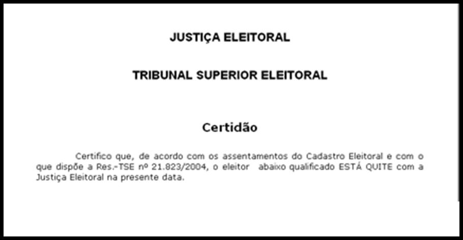 TRE-MA certidão de quitação eleitoral