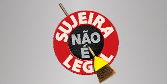 TRE-MG logo sujeira Logo da campanha Sujeira não é legal