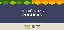 Banner informativo com fundo azul-escuro e elementos decorativos em verde, amarelo e laranja no ...