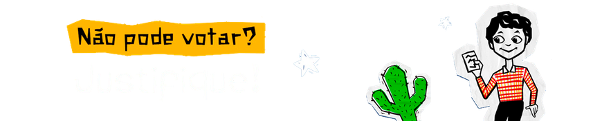 TSE - Banner Não pode votar, Justifique