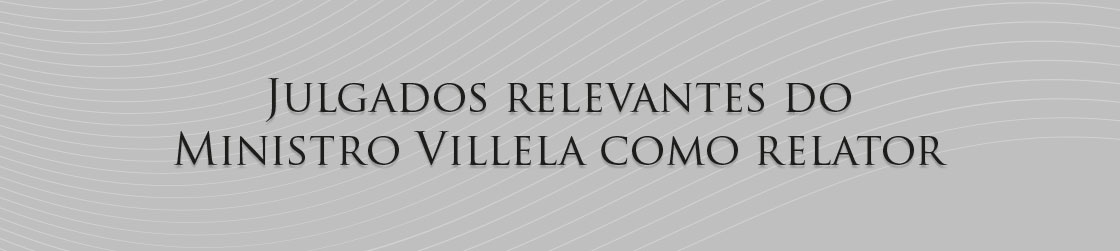 TSE julgados ministro Villela